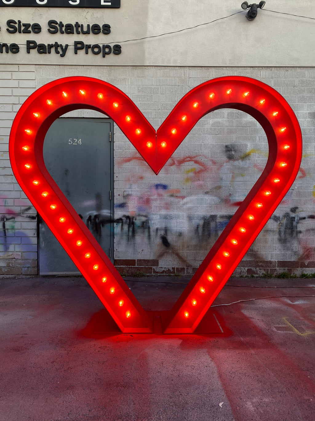Red LED Heart