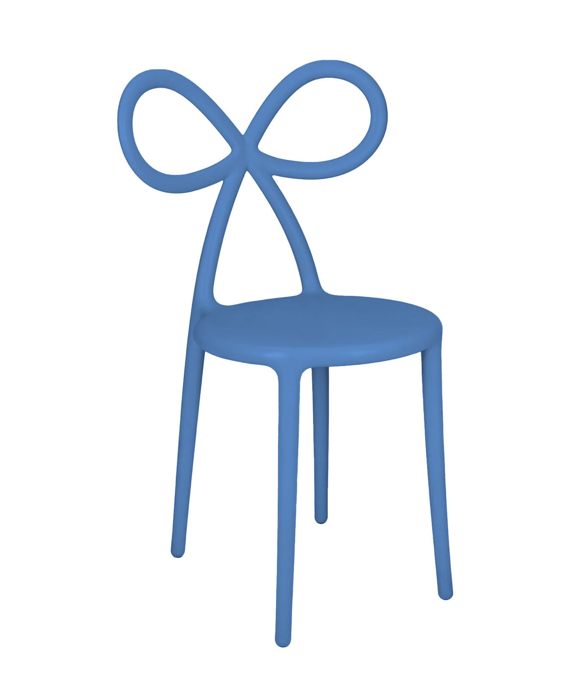 Kids Blue Resin Bow Chair