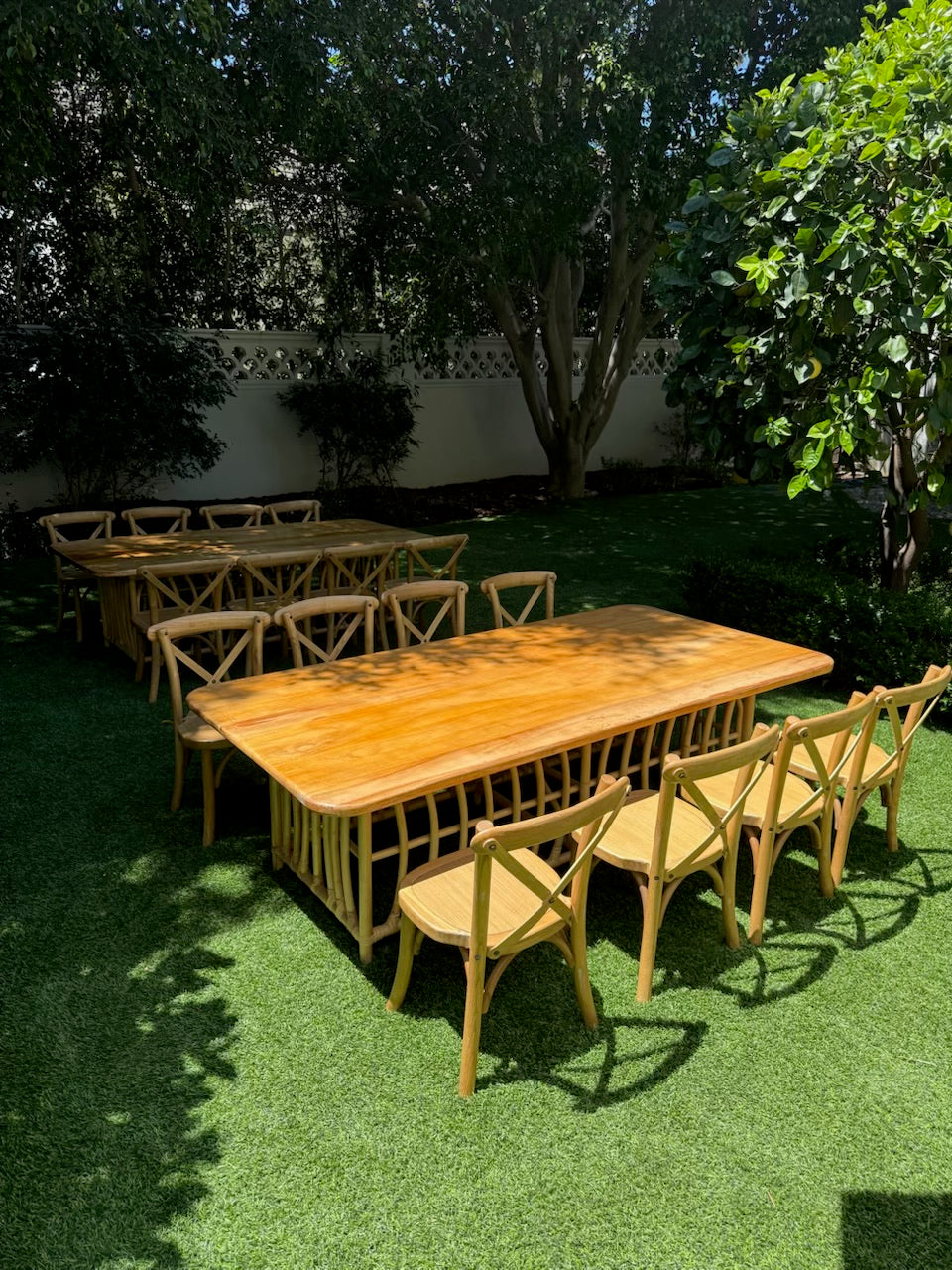 Kids Natural Rattan Rectangular Table