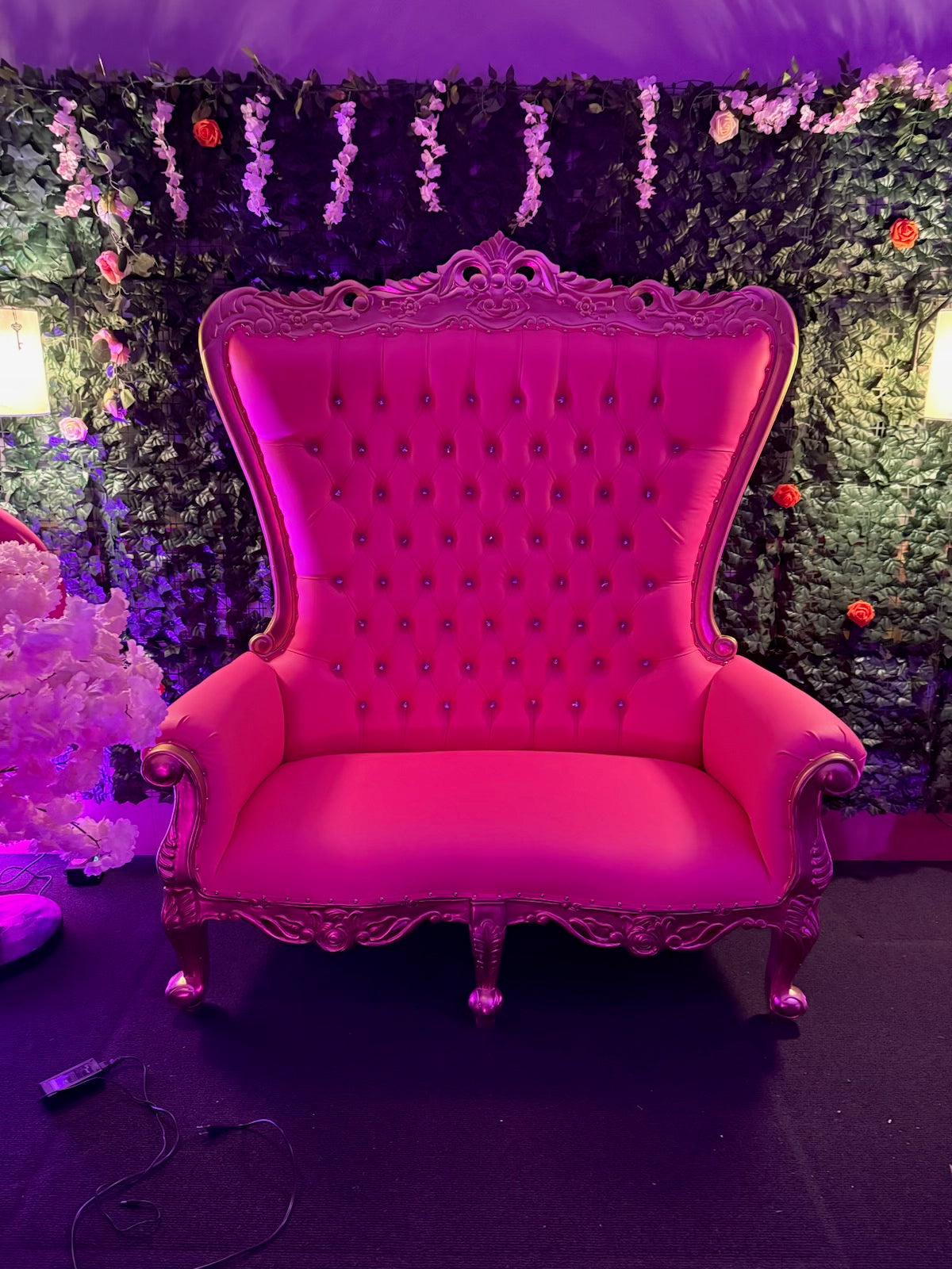 Adult Double Hot Pink/Gold Royal Sofa