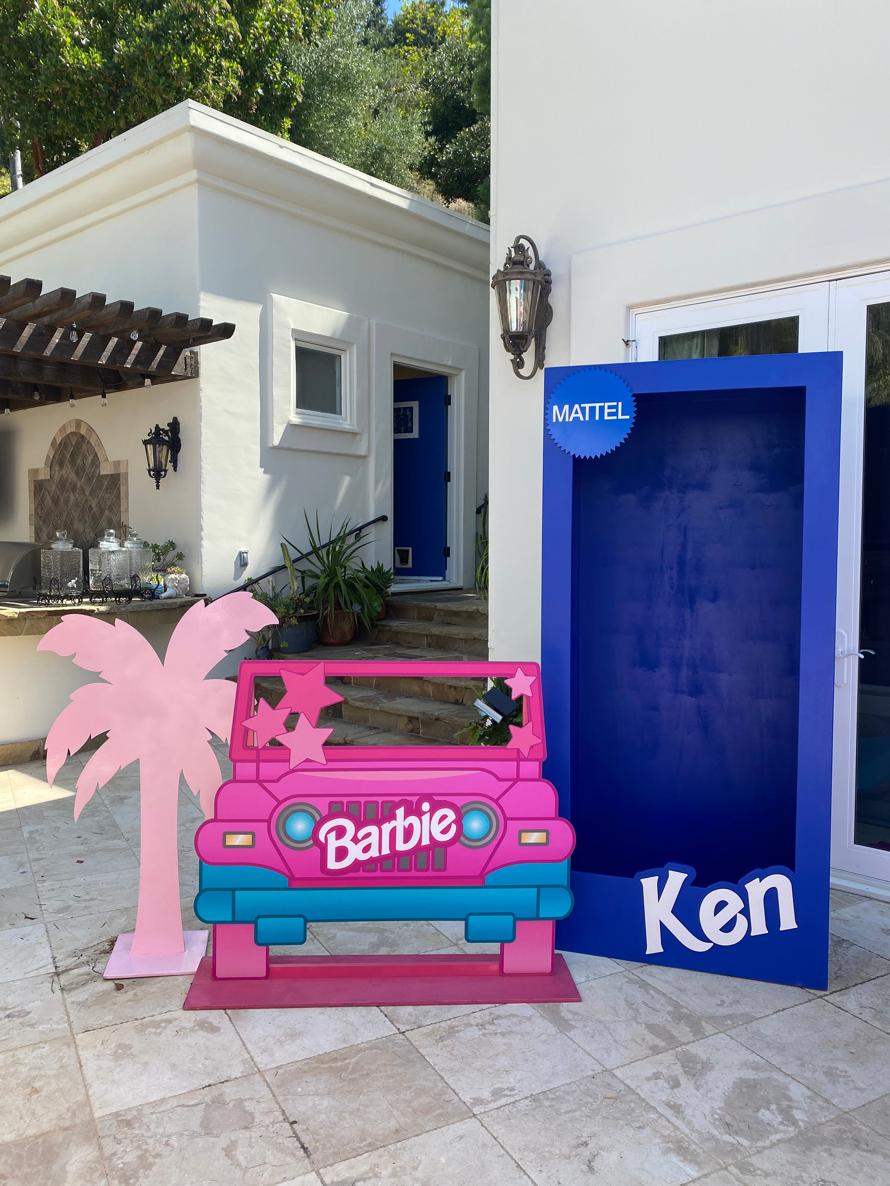 Barbie Jeep Wood Cut Out Standee