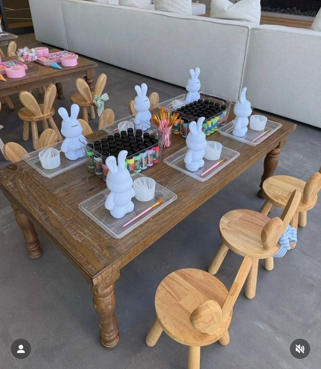 Kids Natural Bunny Chair