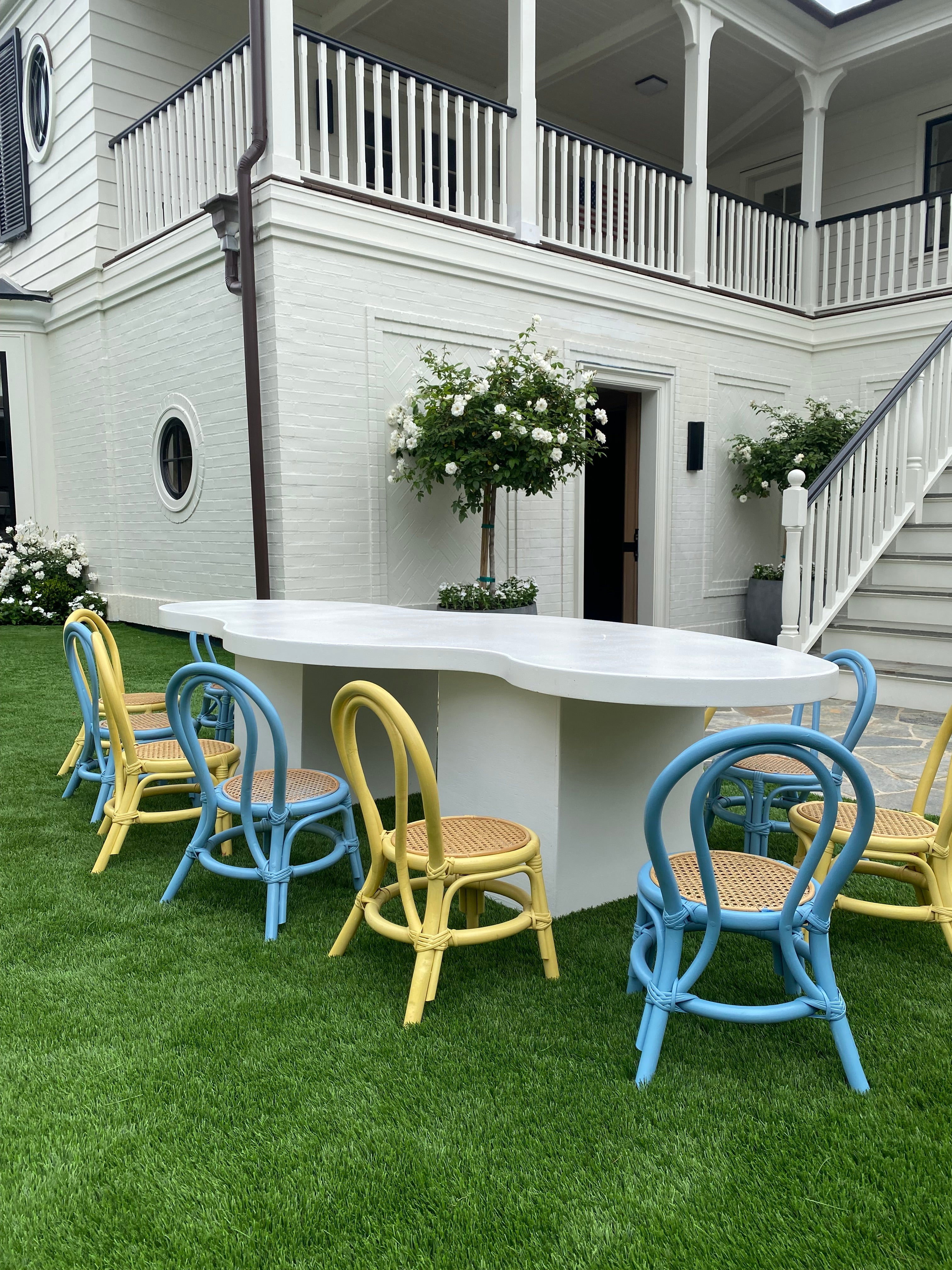 Kids Yellow Rattan Chair