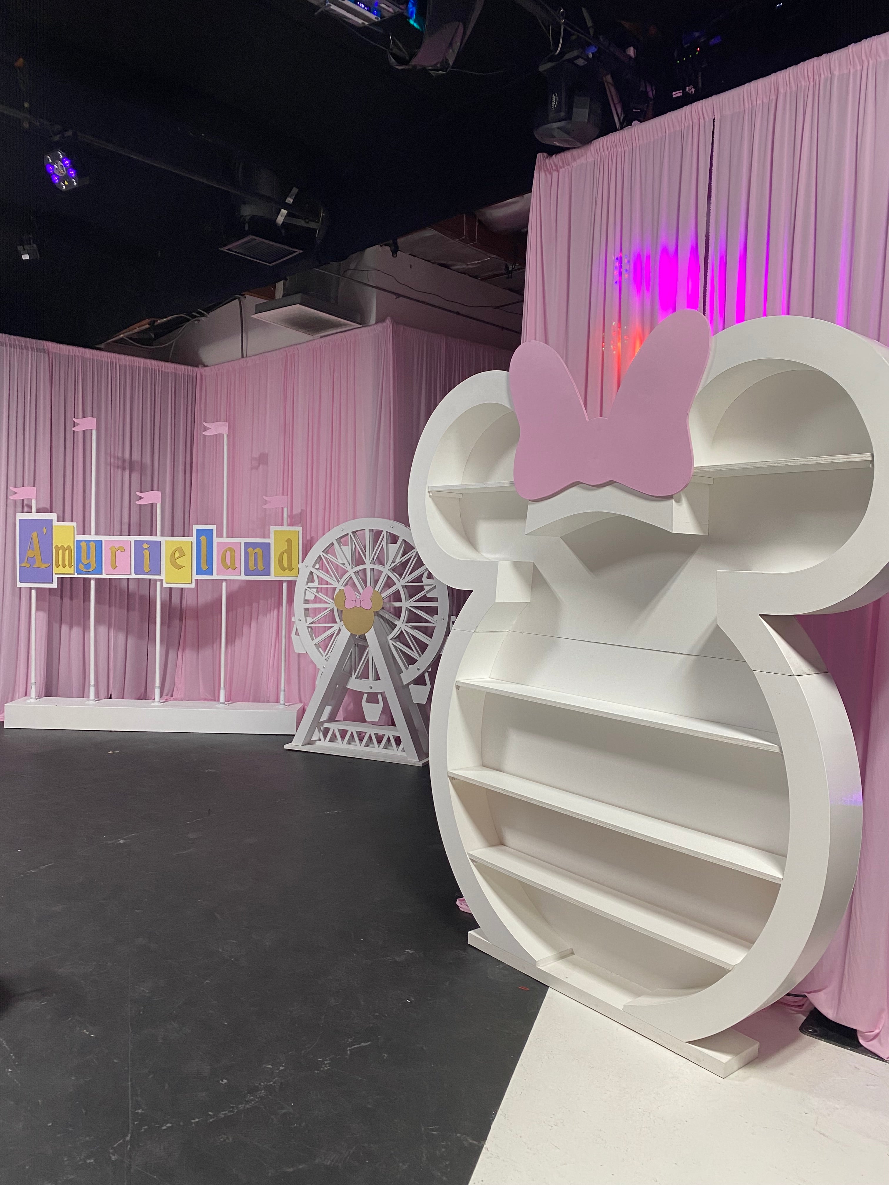 3D Minnie Mouse Shelf Display Wall