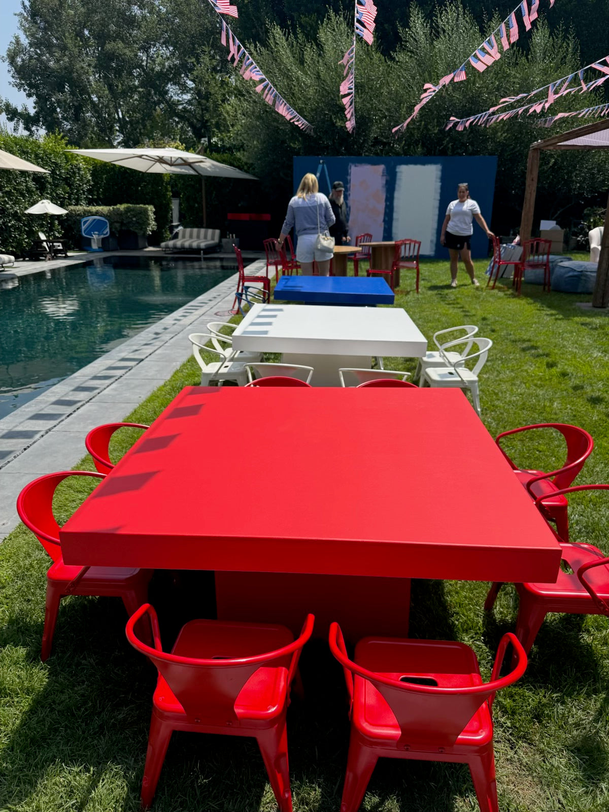 Kids Blue Square Table