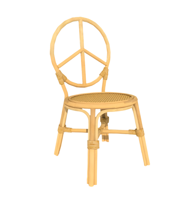Kids Rattan Peace Chair