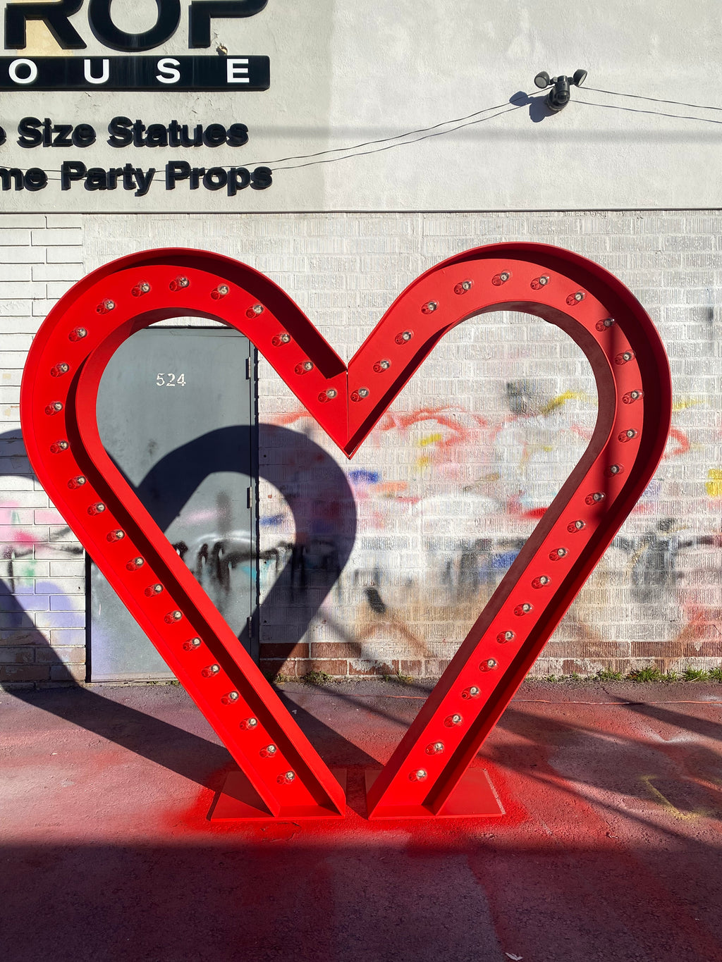 Red LED Heart