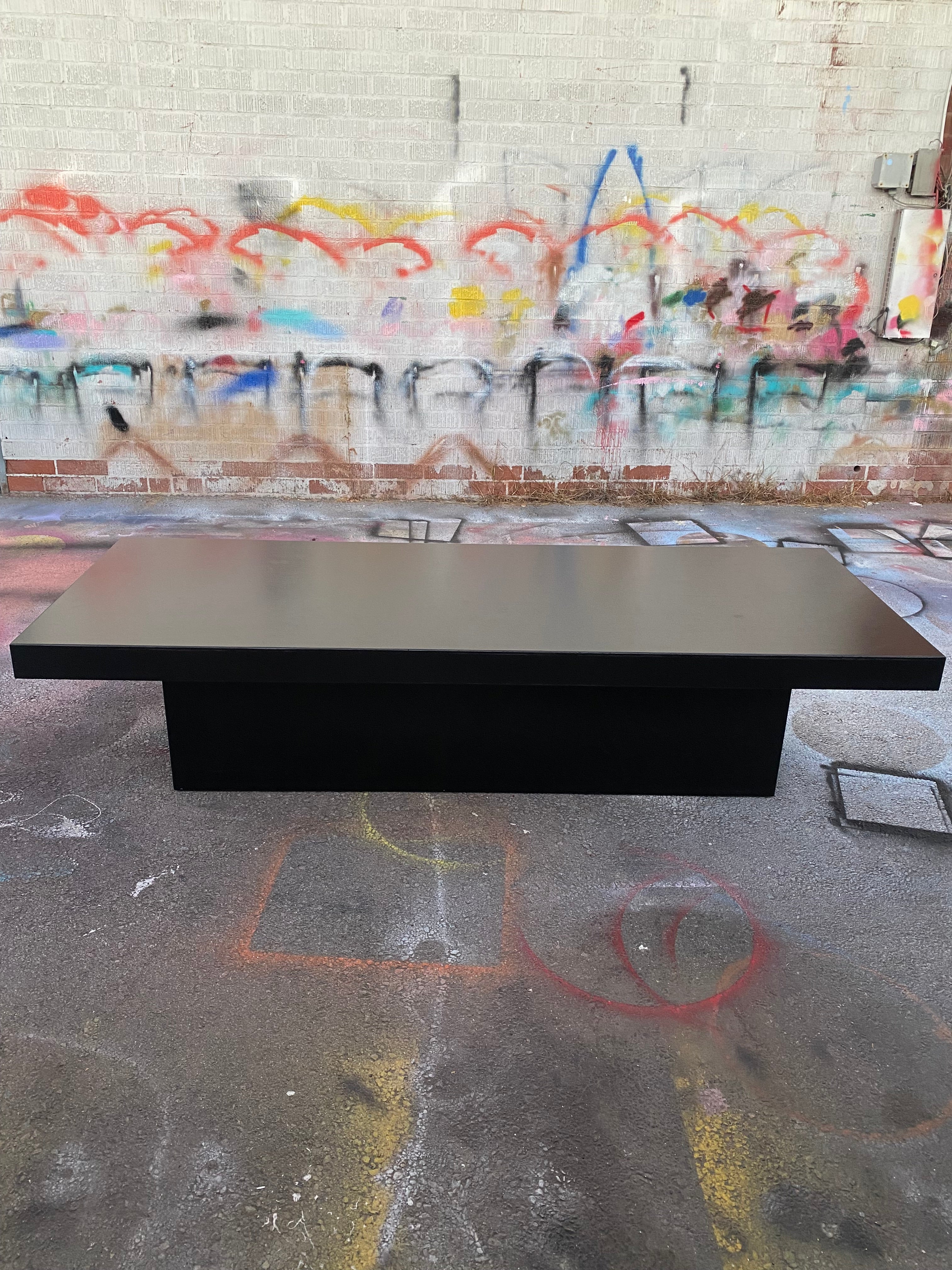 Kids Black Rectangular Box Table