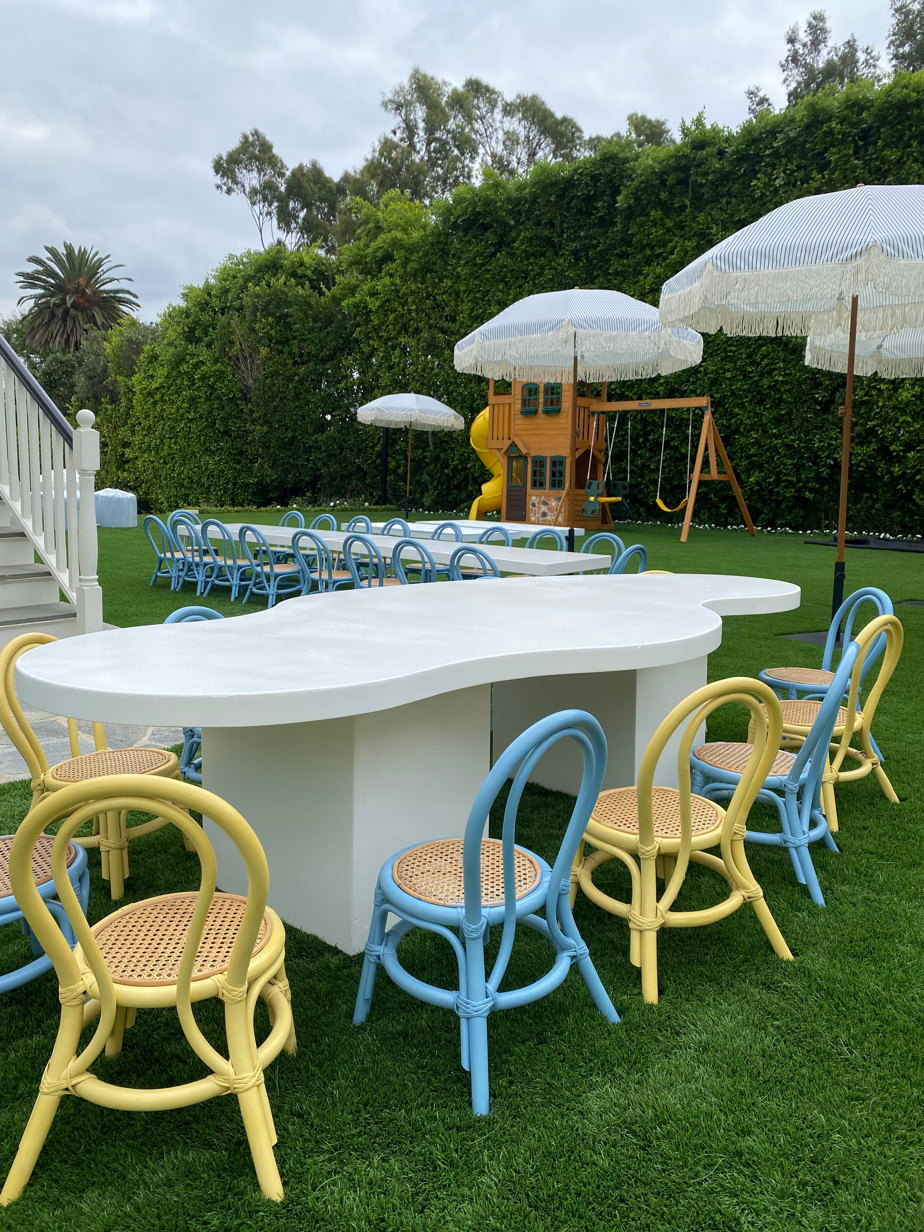 Kids Yellow Rattan Chair