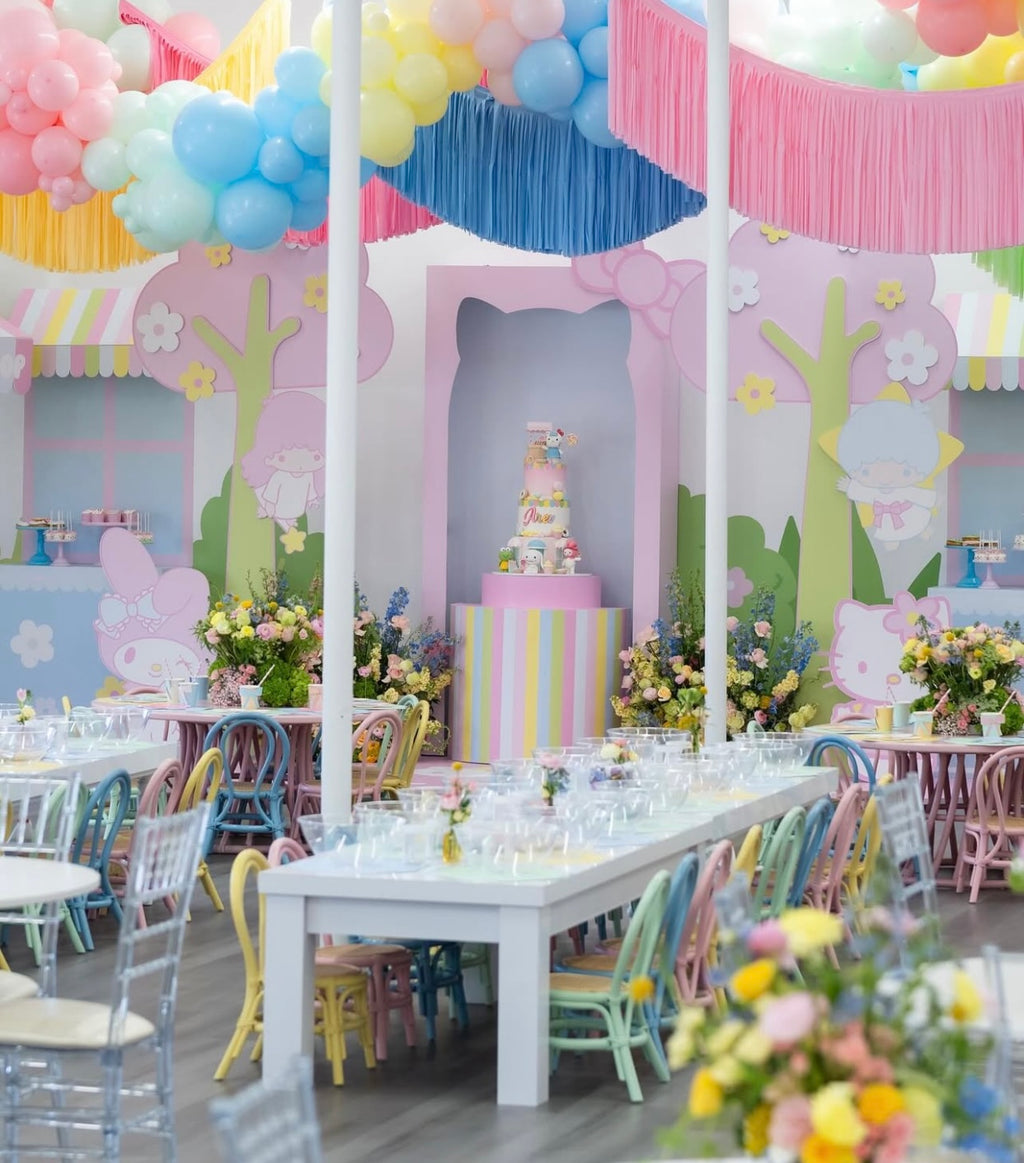 Kids Light Pink Rattan Chair