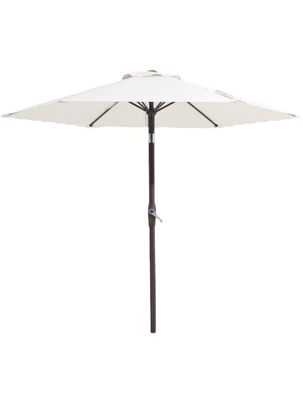 All White Umbrella With Base