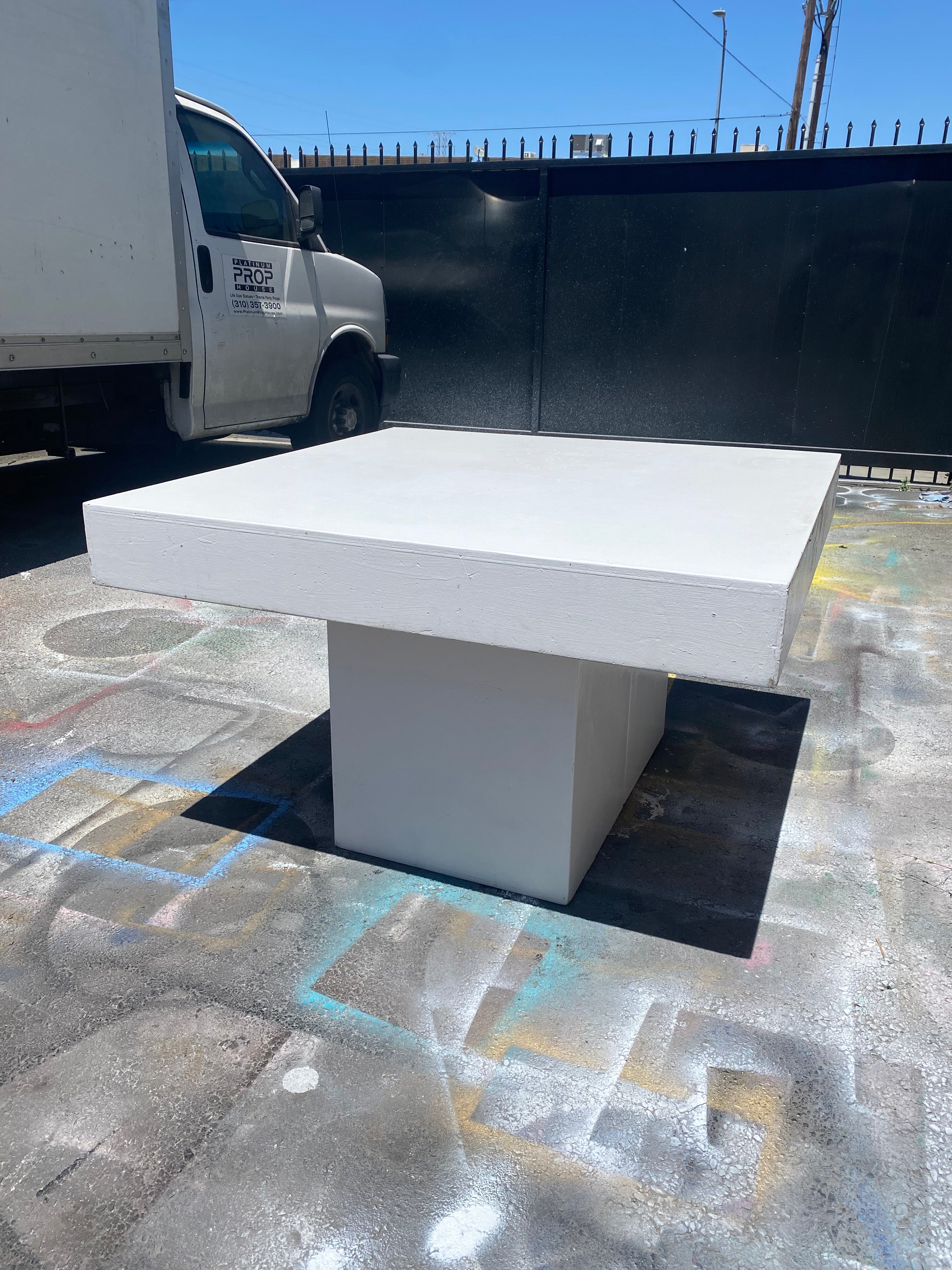 Kids White Square Table