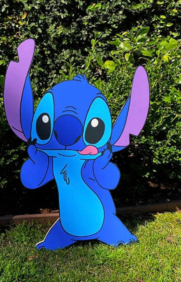 Stitch Wood Cut Out Standee