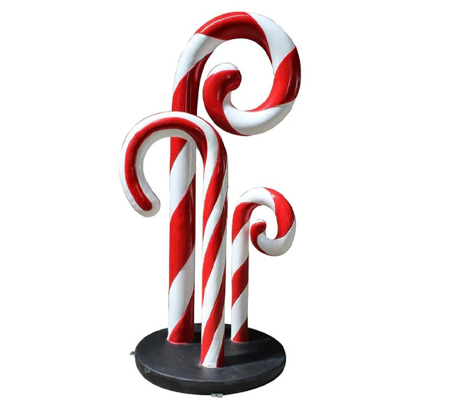 Trio Peppermint Swirl Candy Cane