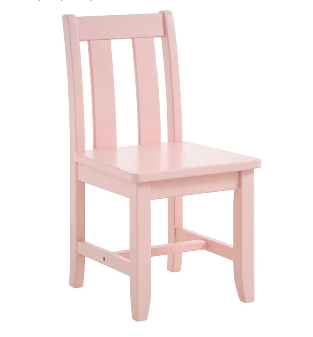 Kids Light Pink Wood Chair