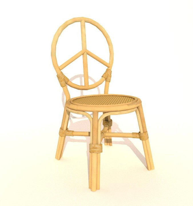 Kids Rattan Peace Chair
