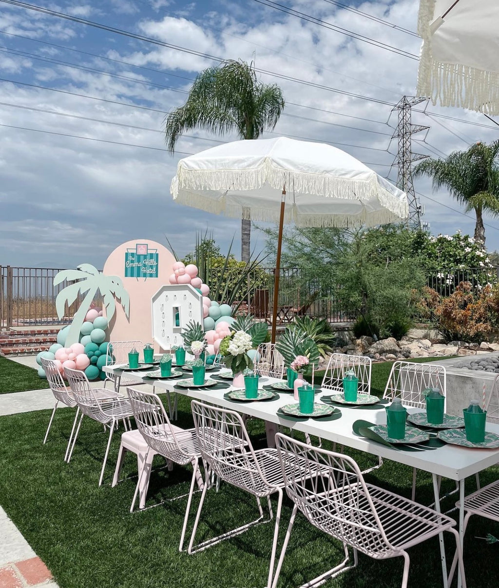 Kids Light Pink Wire Chair