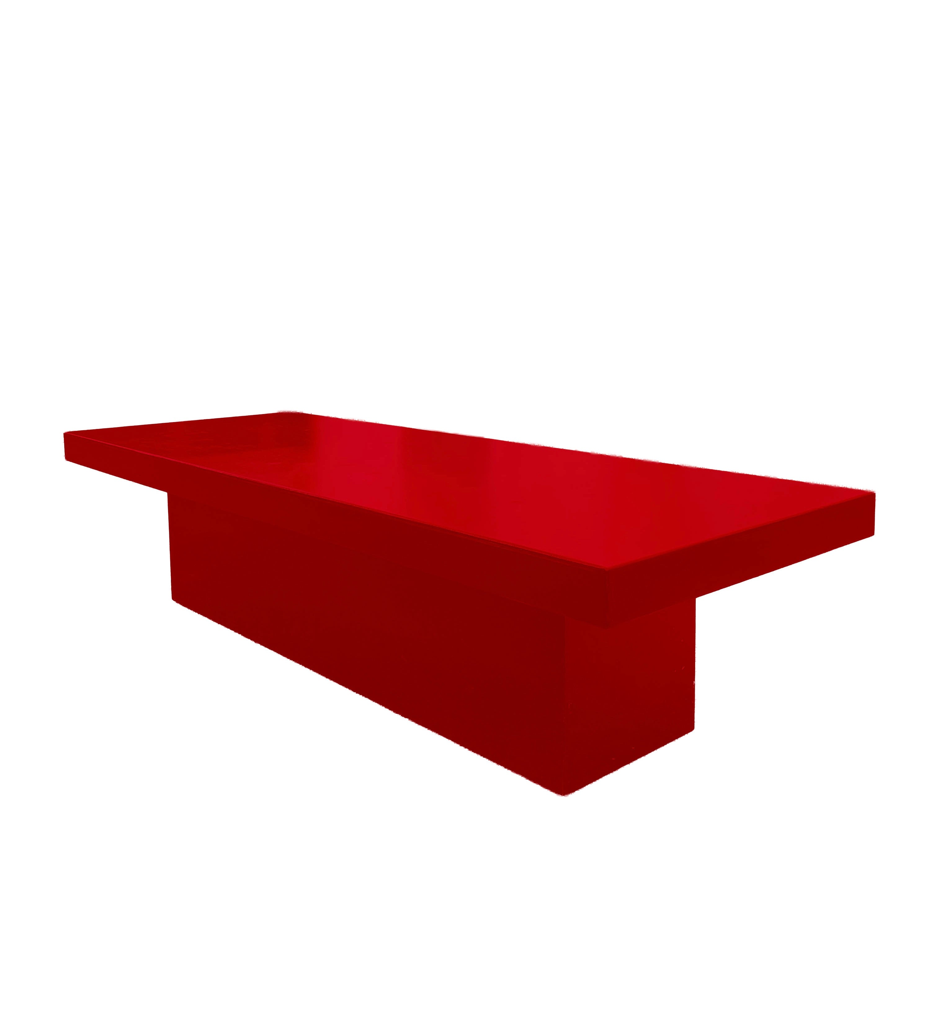 Kids Red Rectangular Box Table
