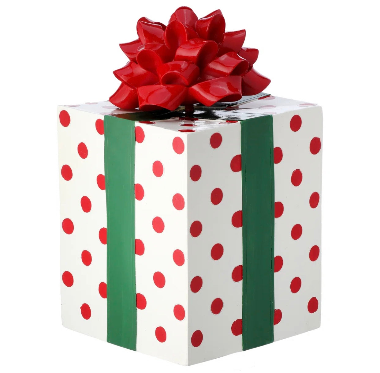 Red Polka Gift Box & Red Bow