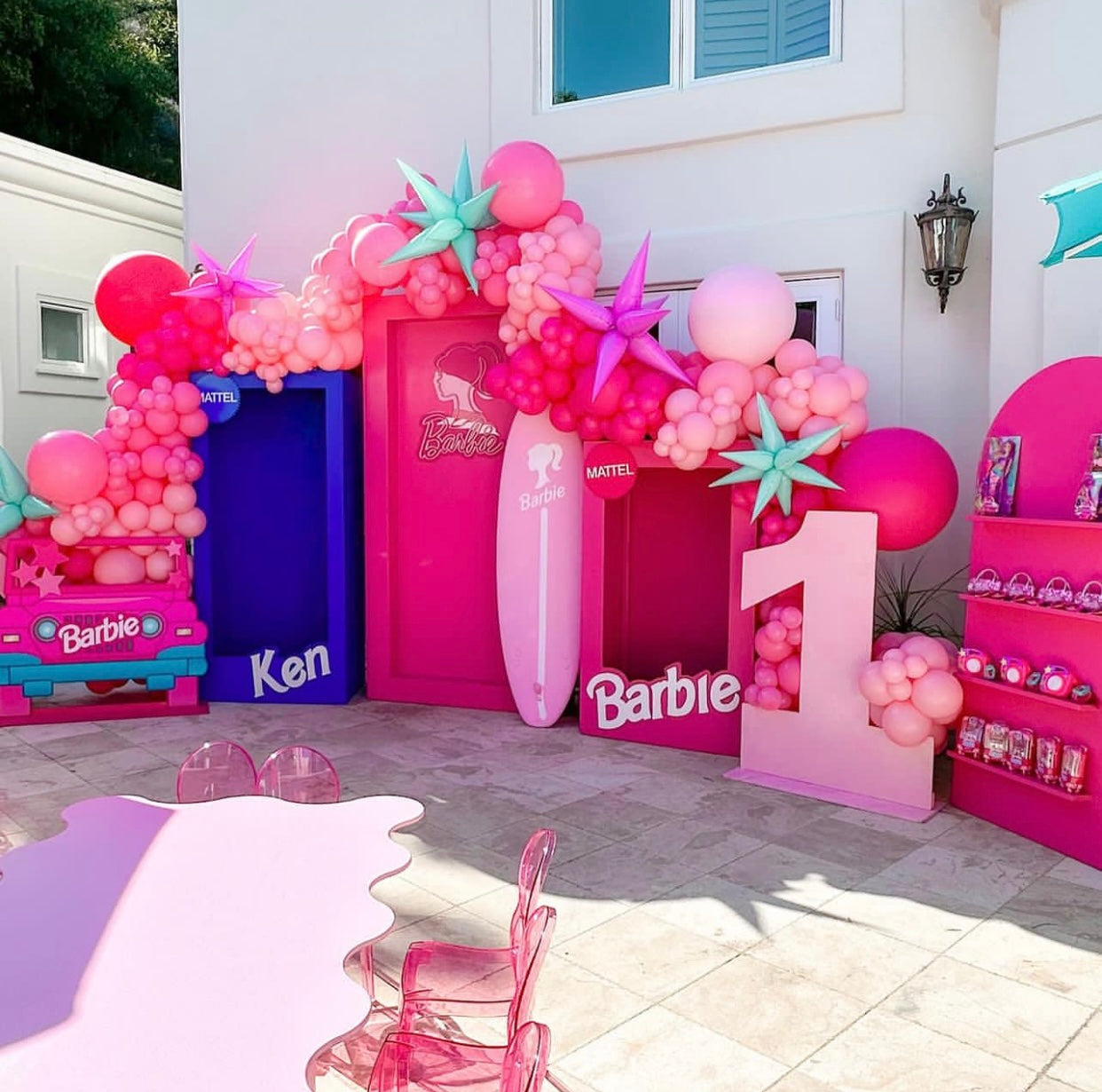 Barbie Jeep Wood Cut Out Standee