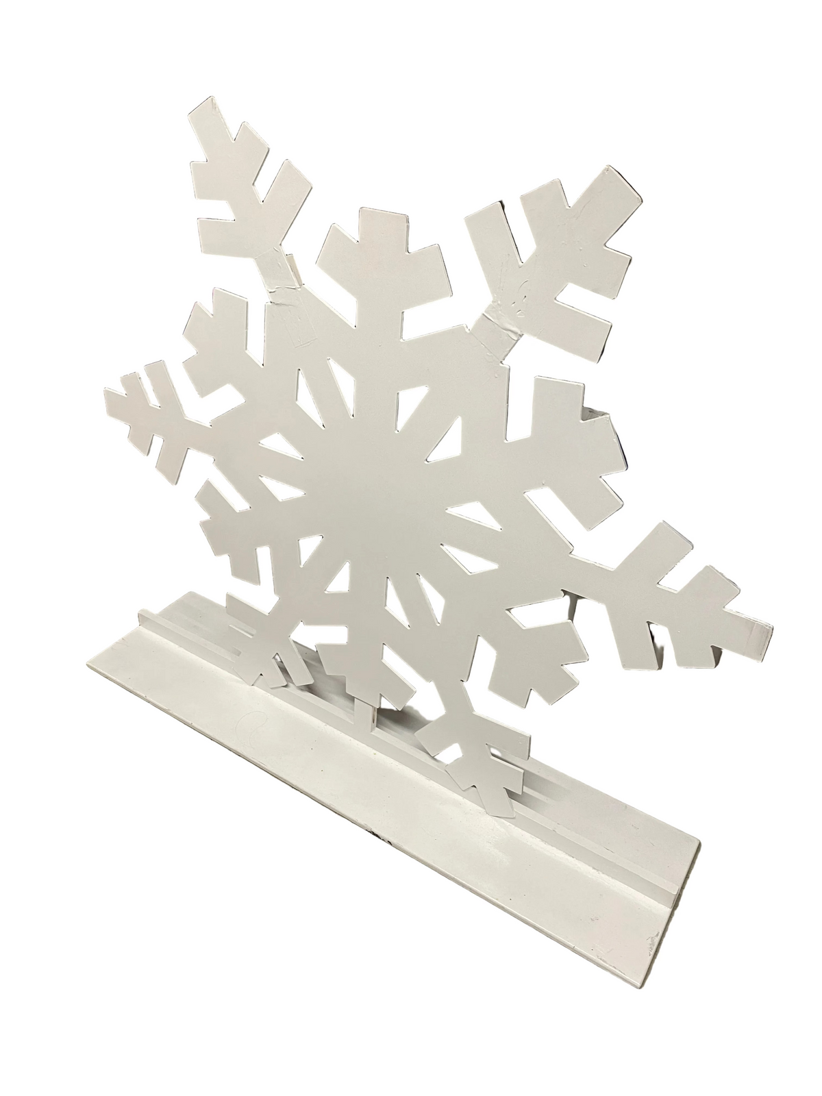 Large Snow Flake Wood Cut Out Standee