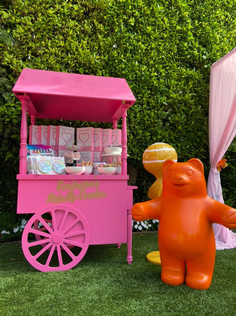 Hot Pink Dessert Cart