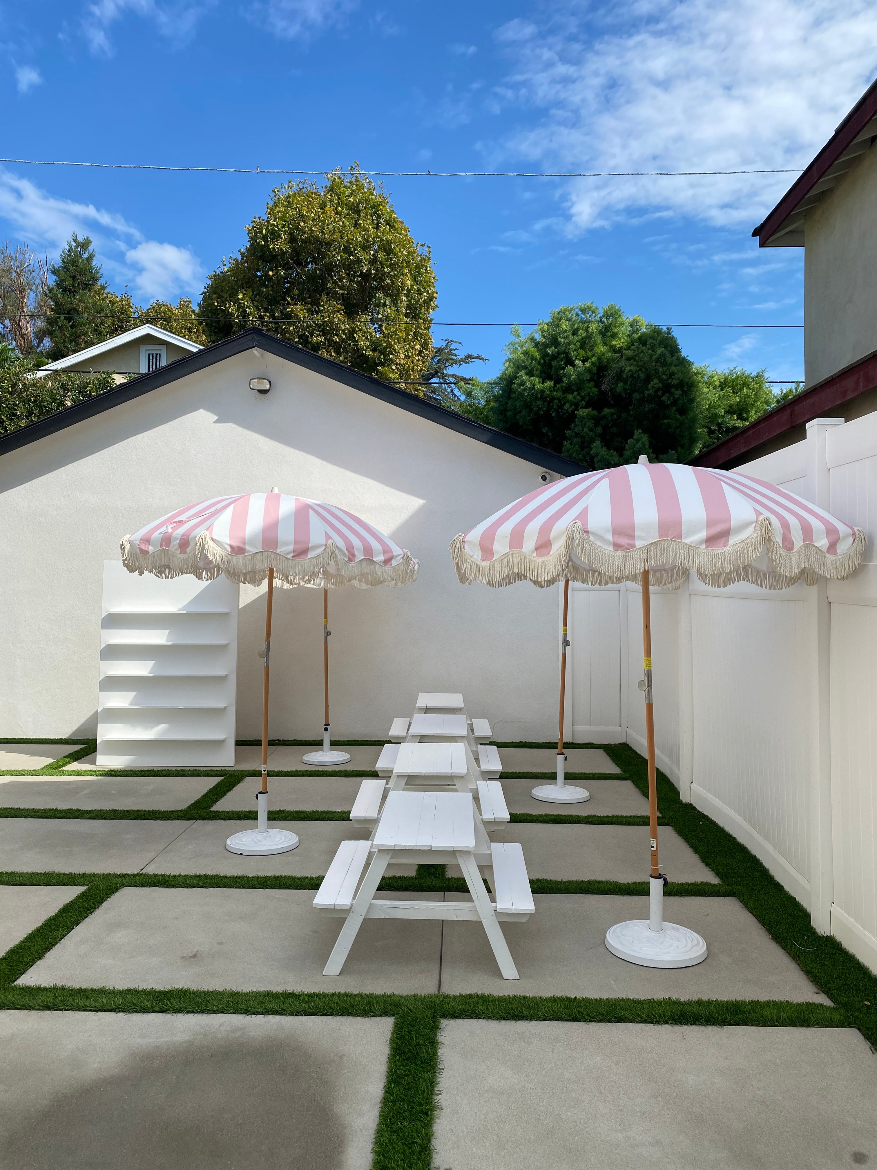 Kids White Picnic Table