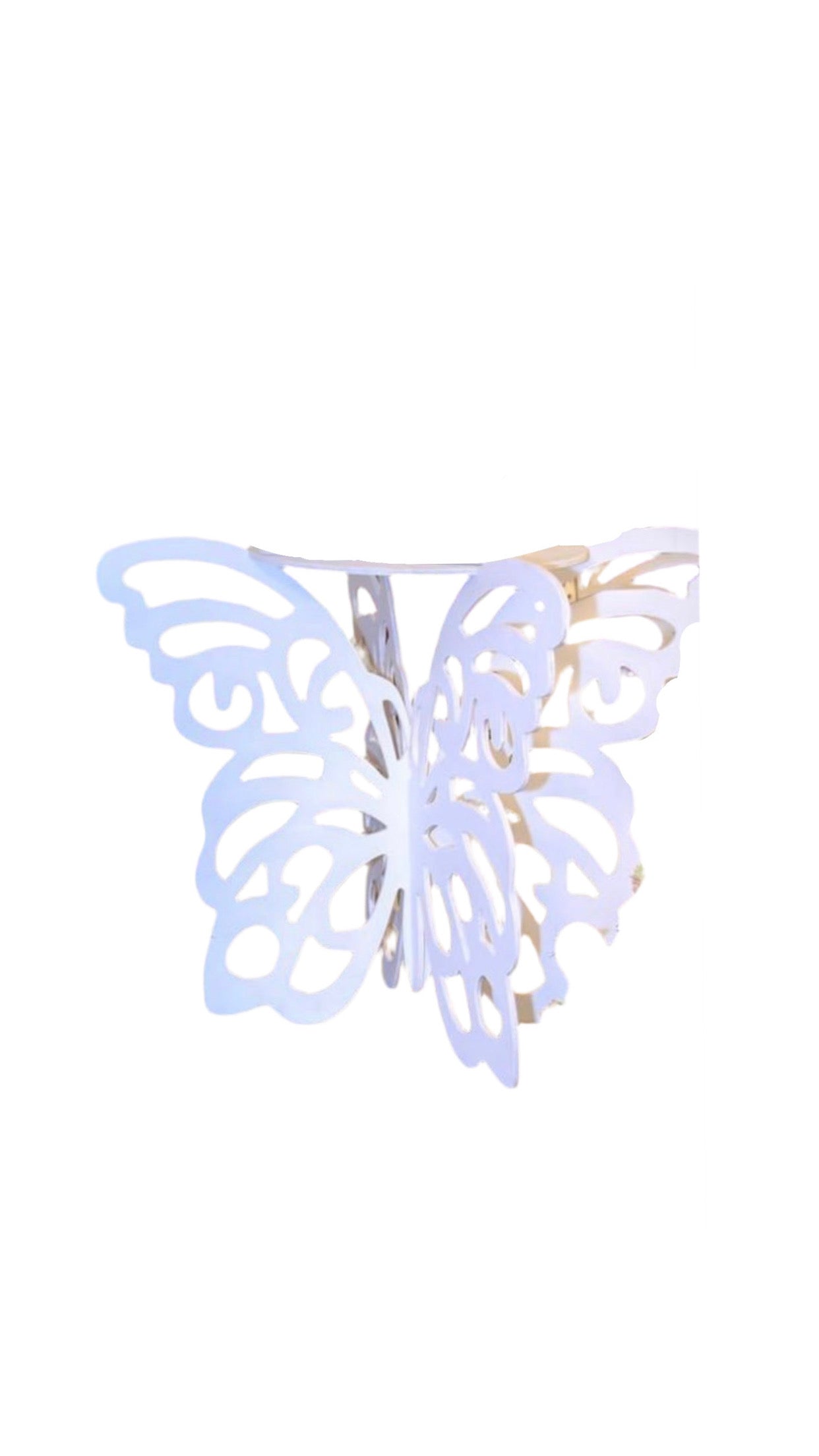 White Butterfly Table