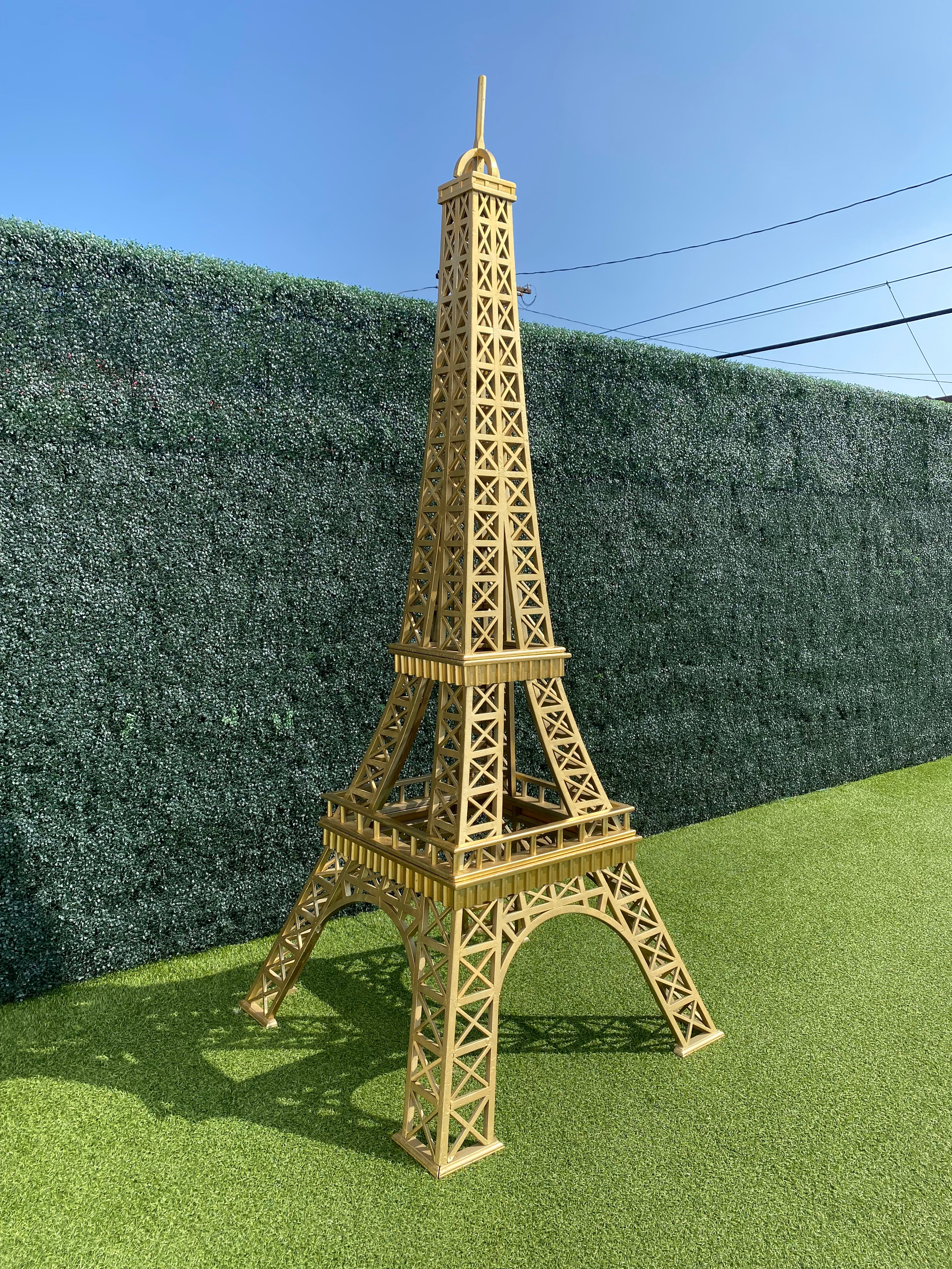 Large Gold Paris Eiffel Tower