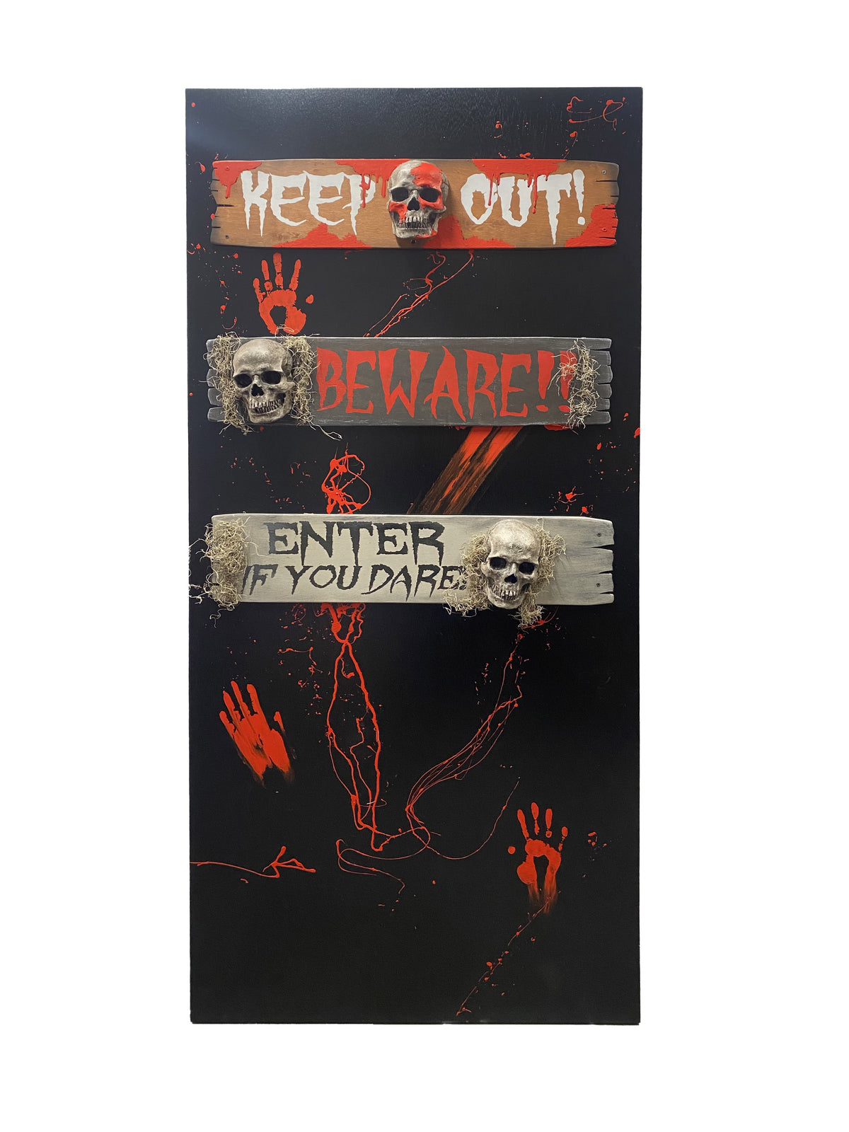 Go Away Halloween Backdrop