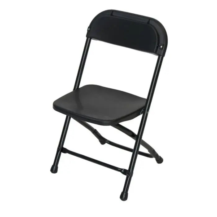 Kids Black Plastic Folding Chair