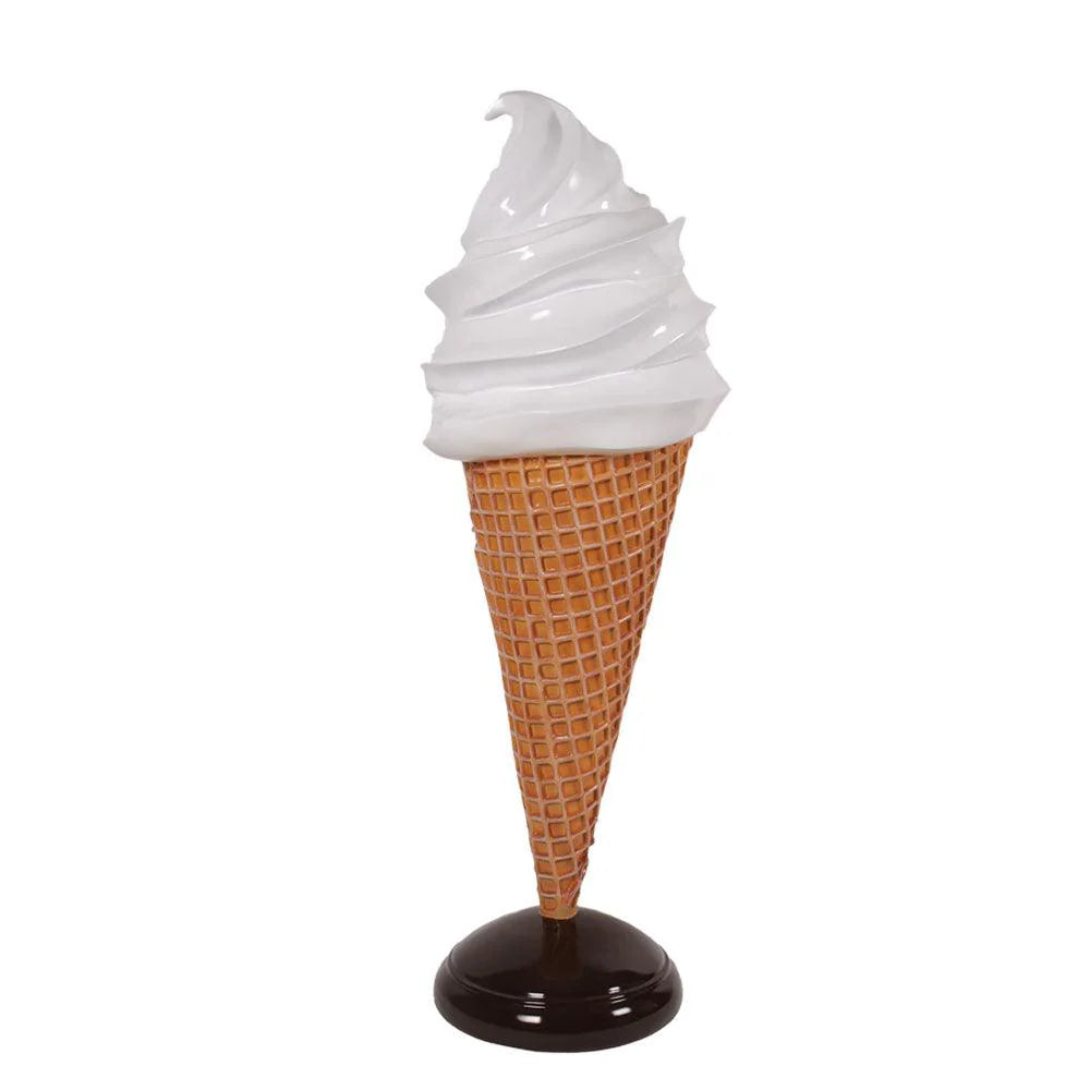 Large Vanilla Soft Serve Ice Cream Cone