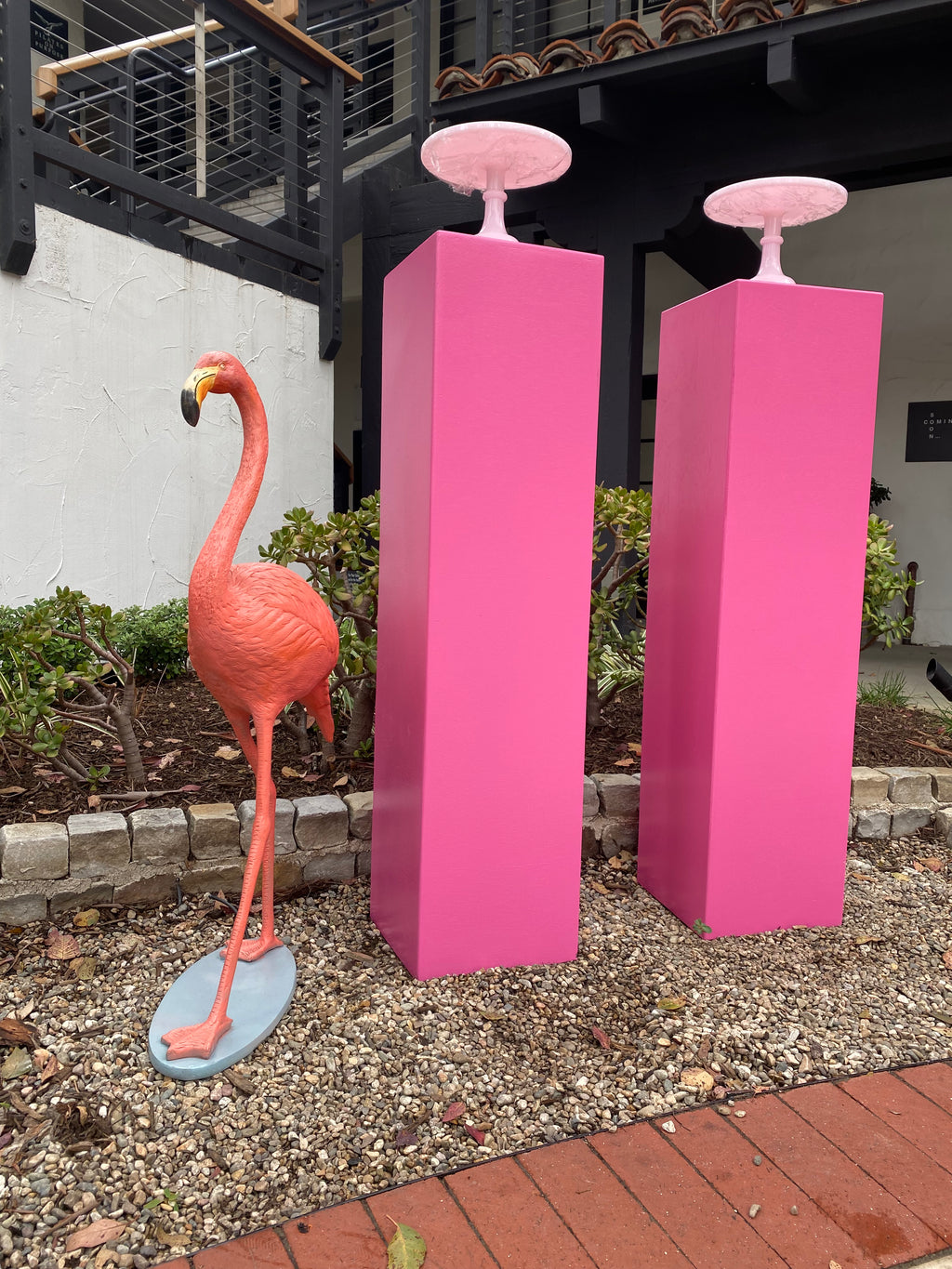 4 Foot Hot Pink Pedestal