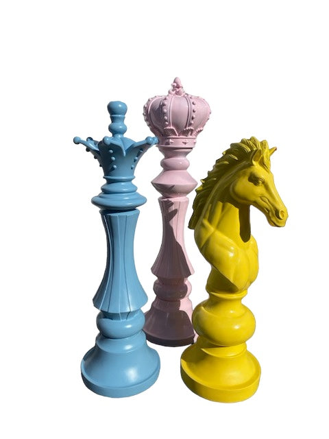 3 Piece Giant Chess Piece Set
