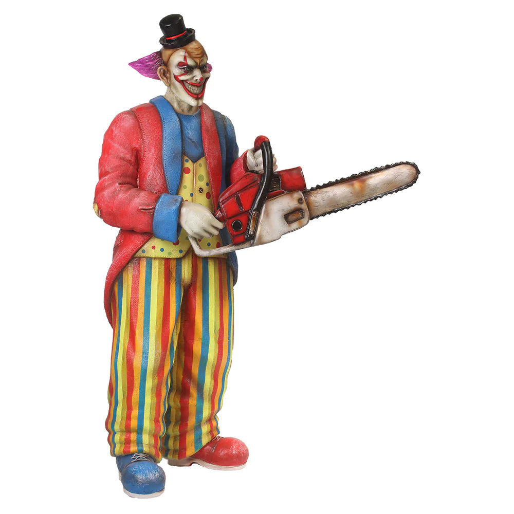 Scary Clown With Chainsaw