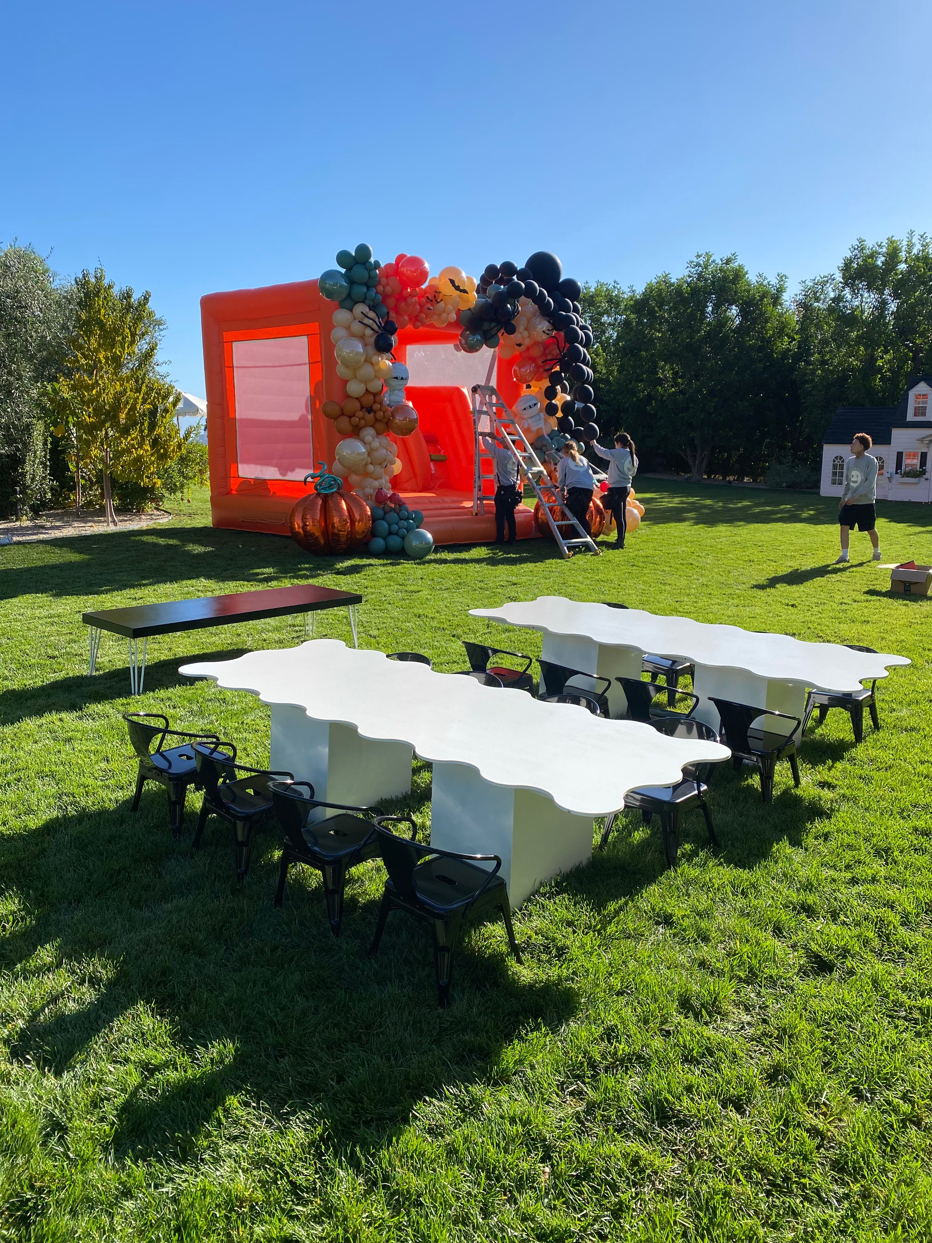 Kids White Wavy Table