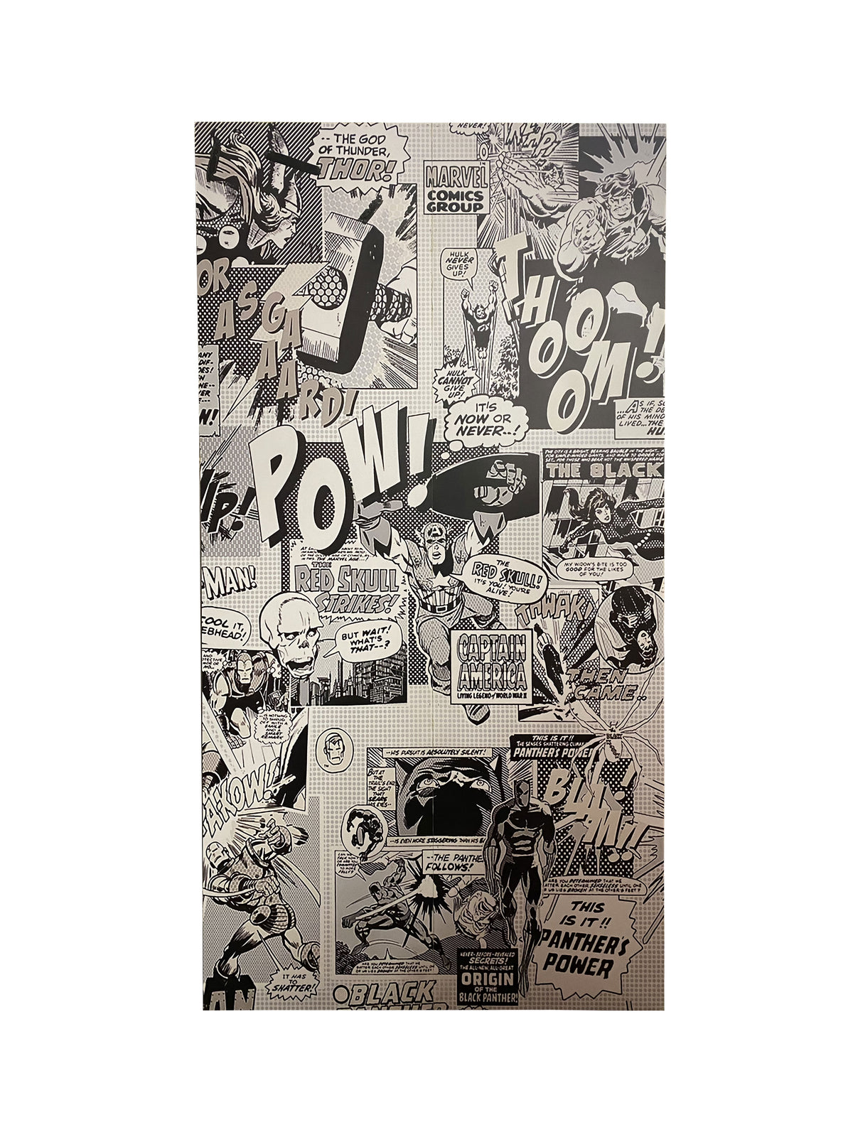 Superhero Comic Backdrop Panel