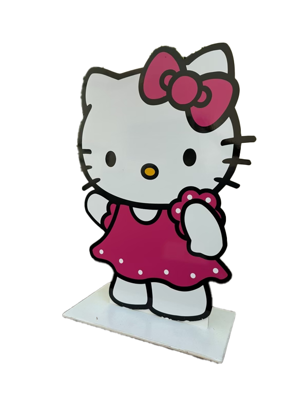 Hot Pink Hello Kitty Wood Cut Out Standee