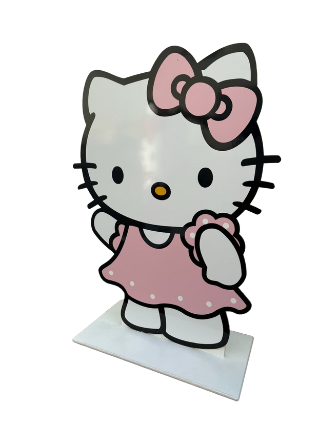 Light Pink Hello Kitty Wood Cut Out Standee