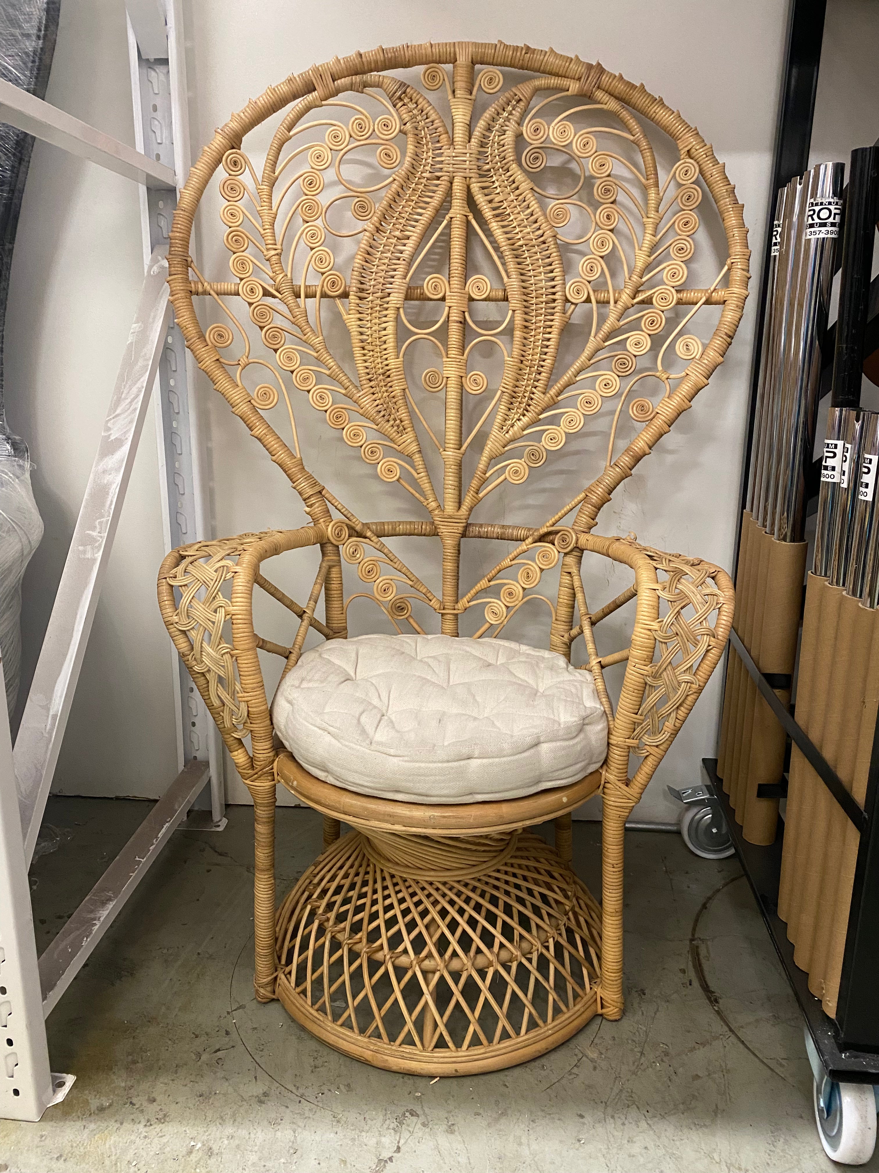 Adult Non-Feather Whimsical Peacock Chair