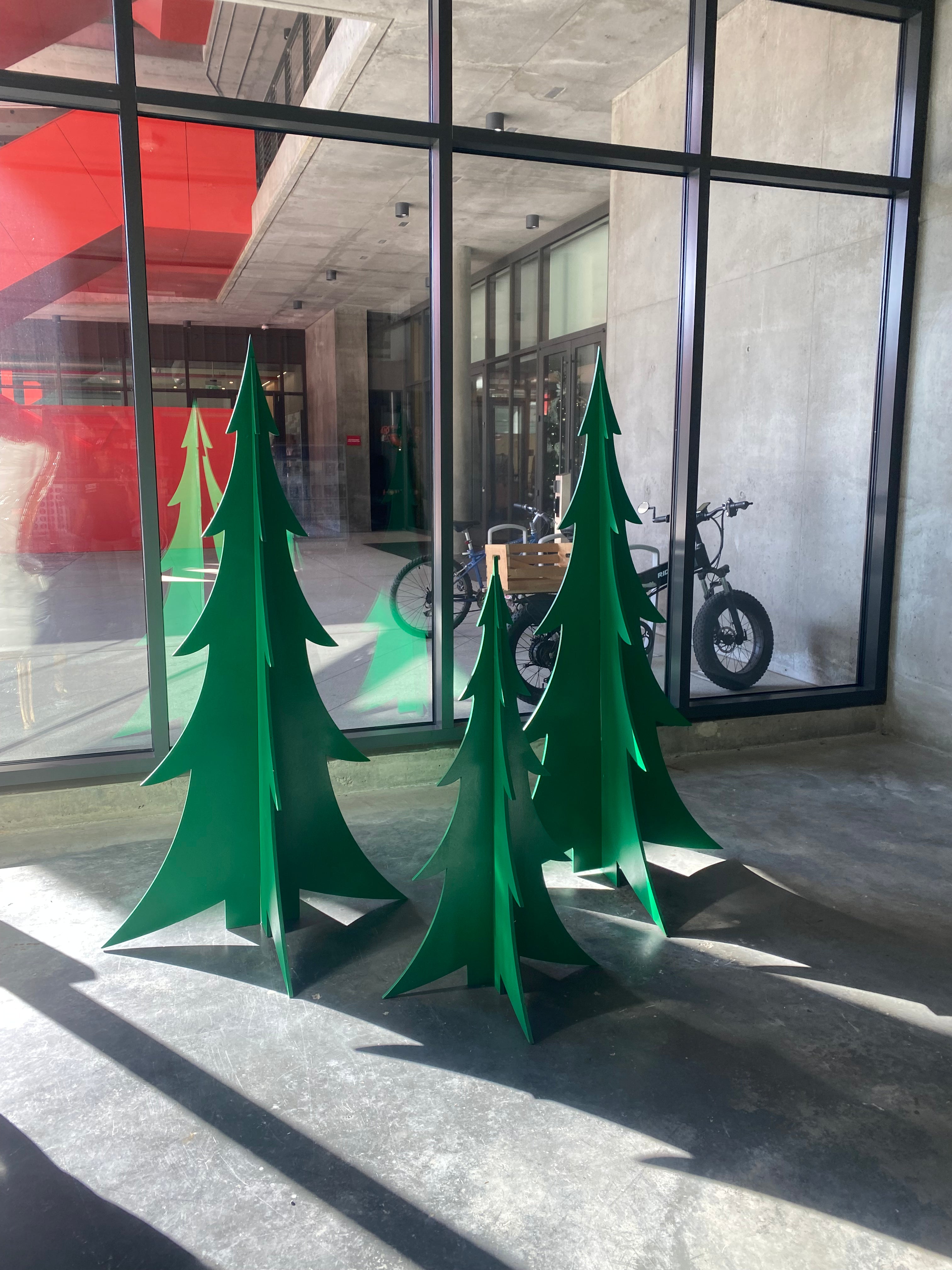 4 Foot Green Christmas Wood Tree