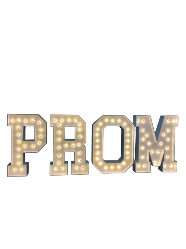 PROM Marquee Letters