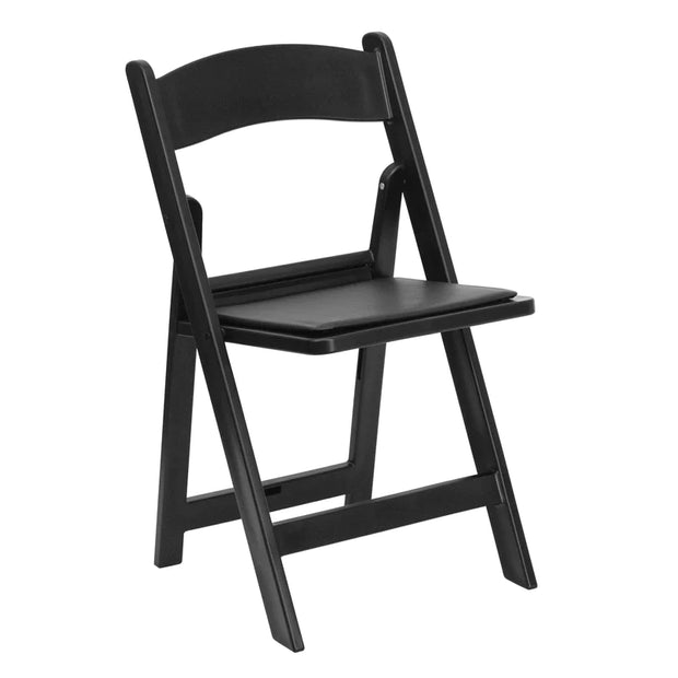 Adult Black Resin Folding Chair