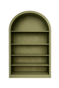 3D Forest Green Arch With Shelves