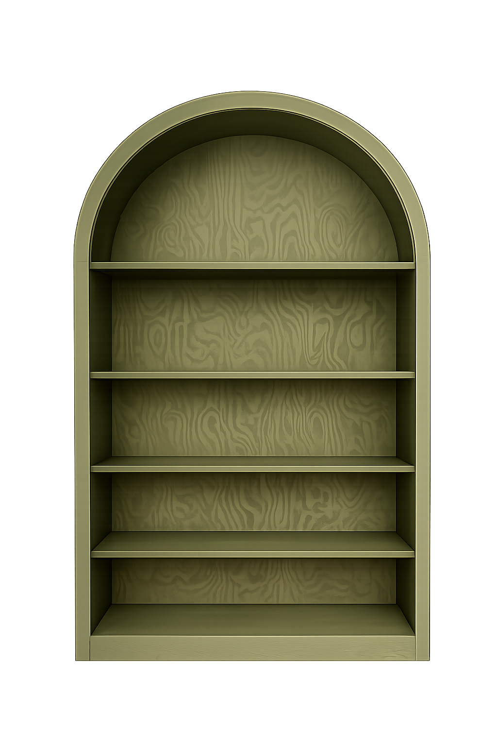 3D Forest Green Arch With Shelves