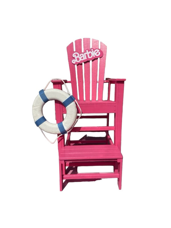 Hot Pink Barbie Lifeguard Chair