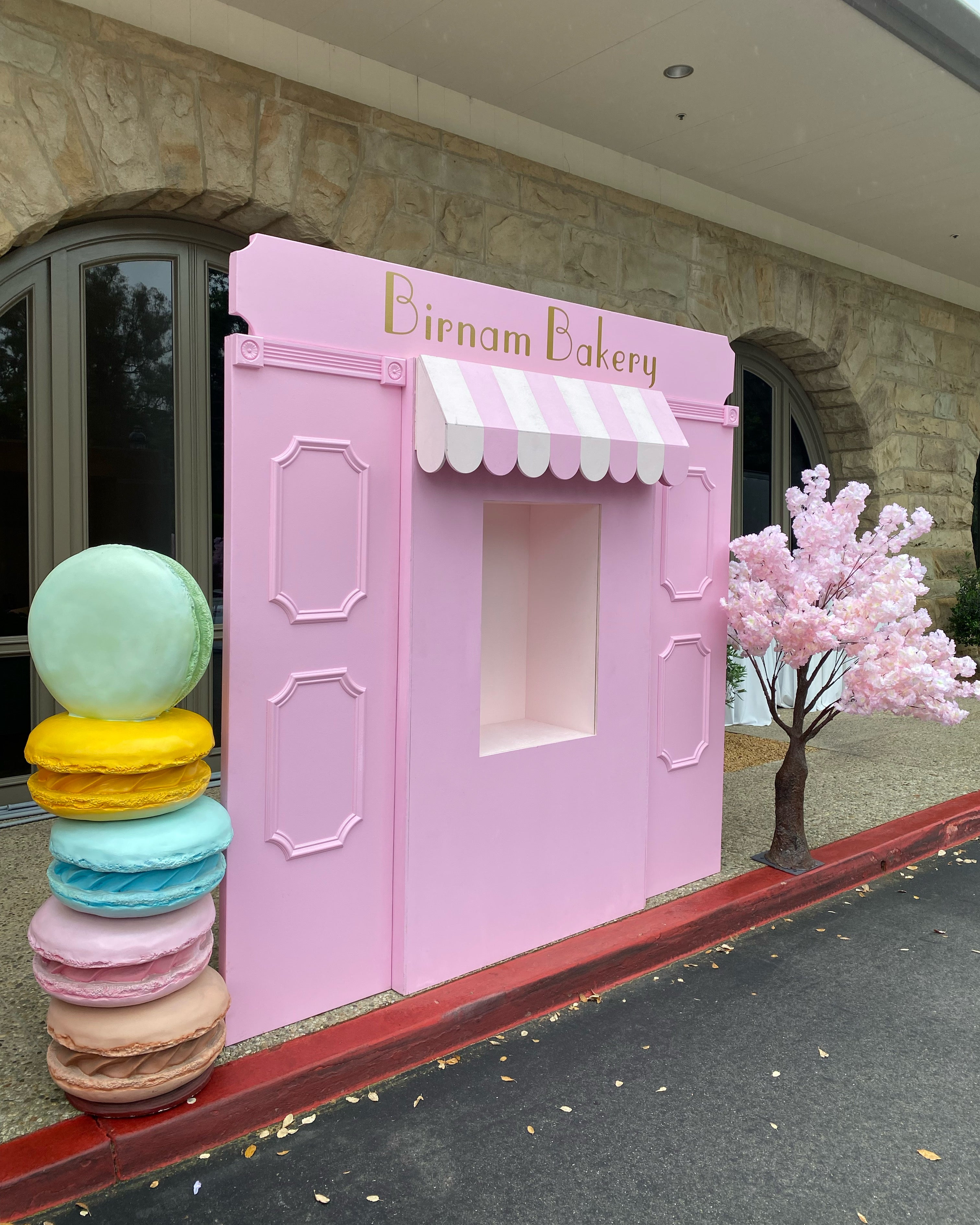 Light Pink Store Front With Custom Signage