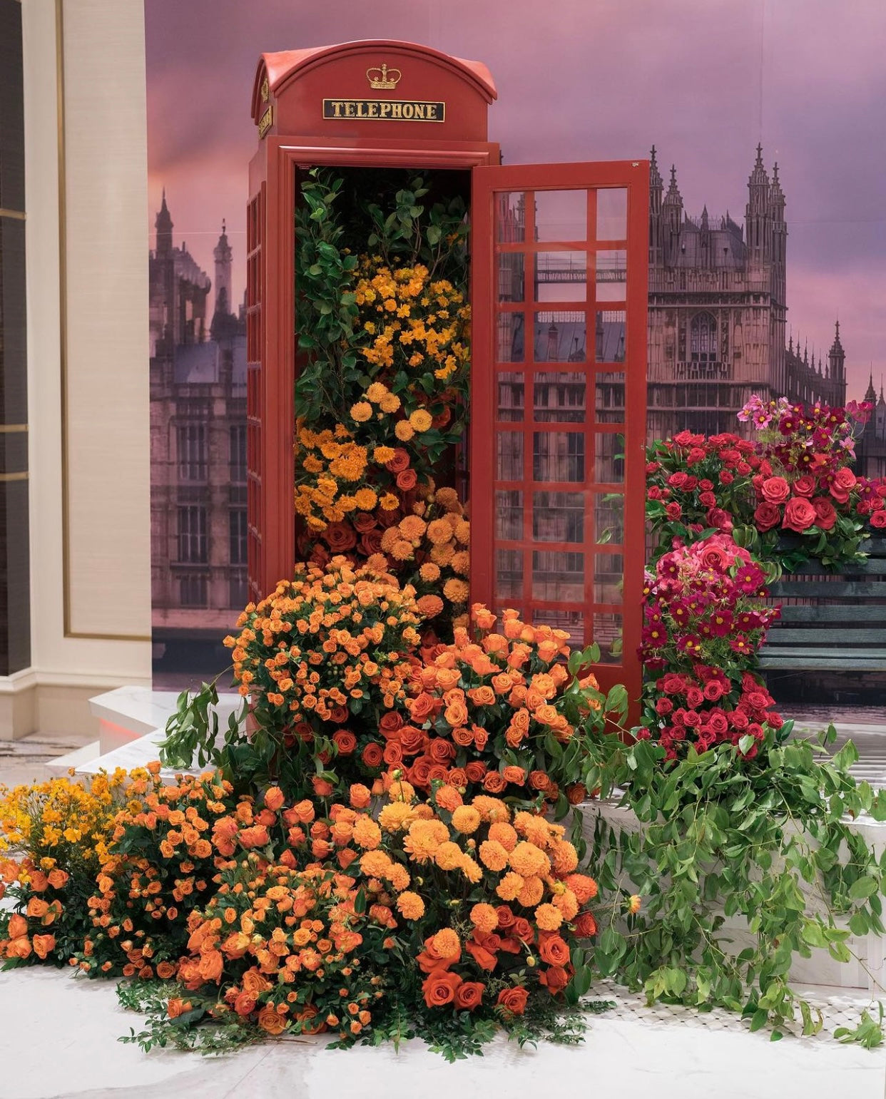 Large Red British Telephone Booth