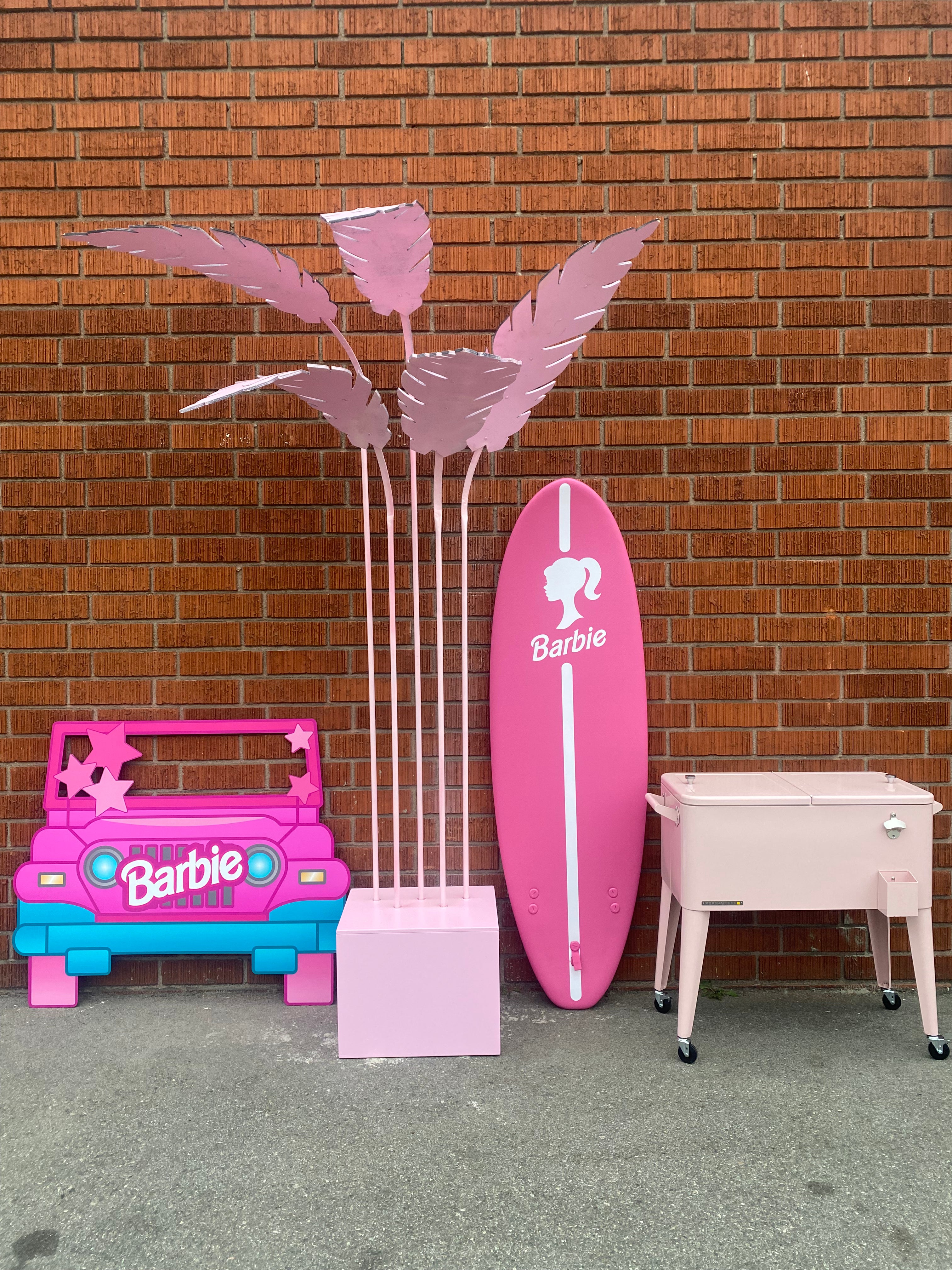 Hot Pink Barbie Surf Board