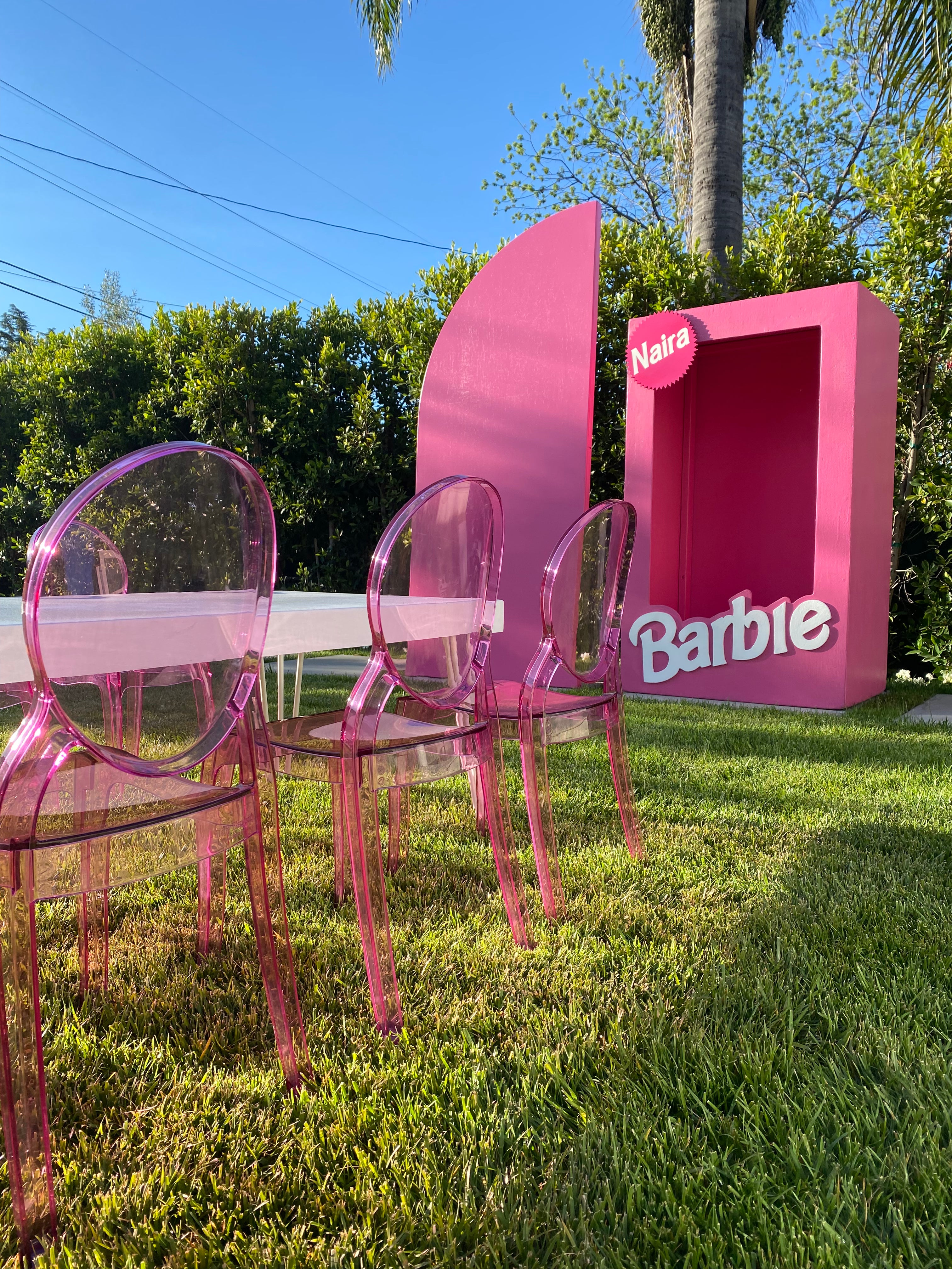 Hot Pink Half Arch Backdrop